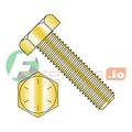 Newport Fasteners Grade 8, 3/8"-16 Hex Head Cap Screw, Zinc Yellow Steel, 2-1/2 in L, 400 PK 758739